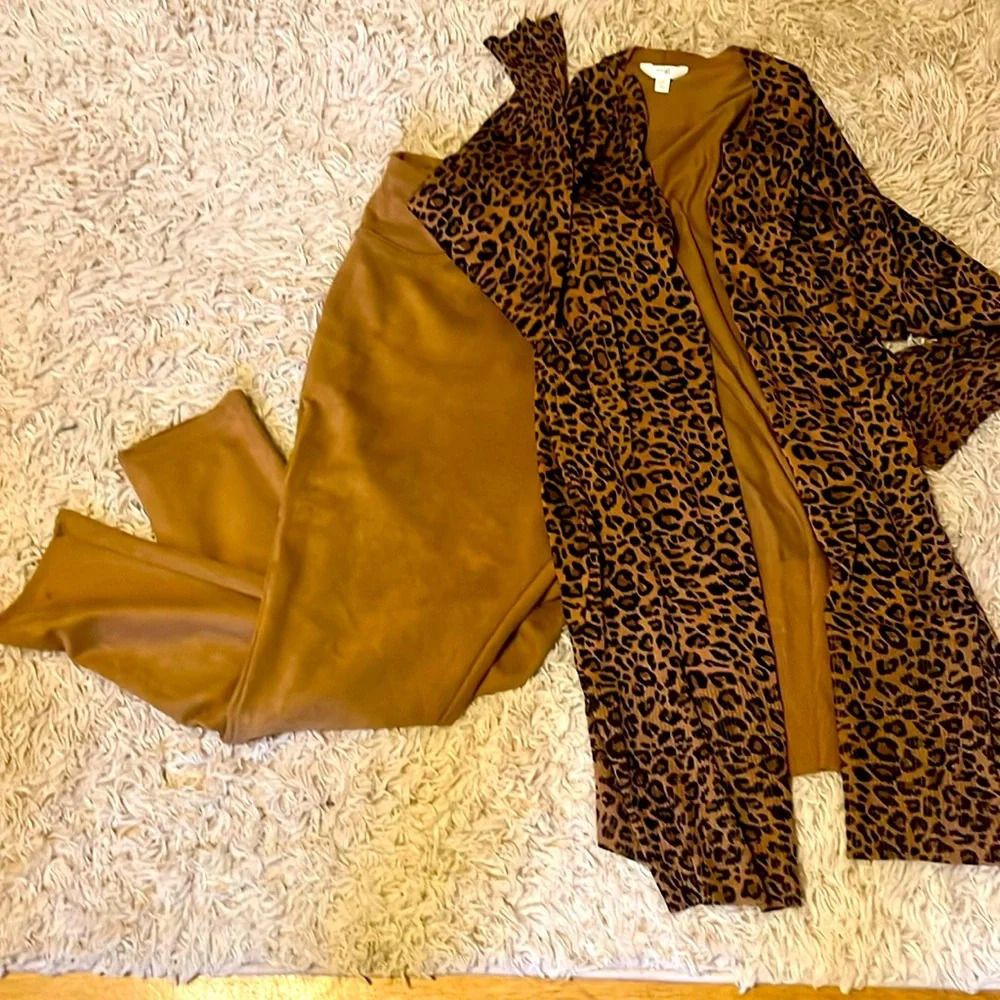 Animal print open cardigan - Picture 2 of 2